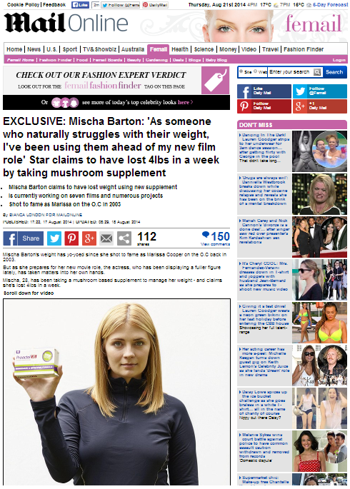 Mischa_Daily Mail